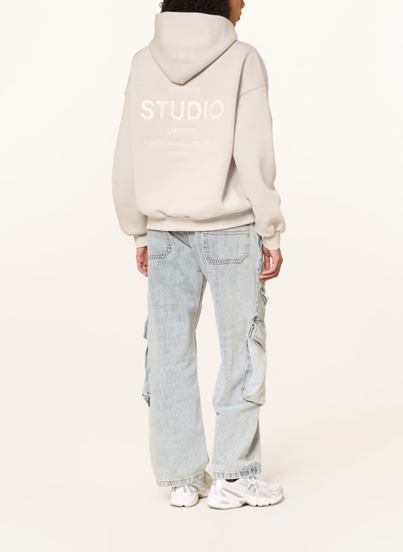 WRSTBHVR Oversized hoodie GARM GRIJS