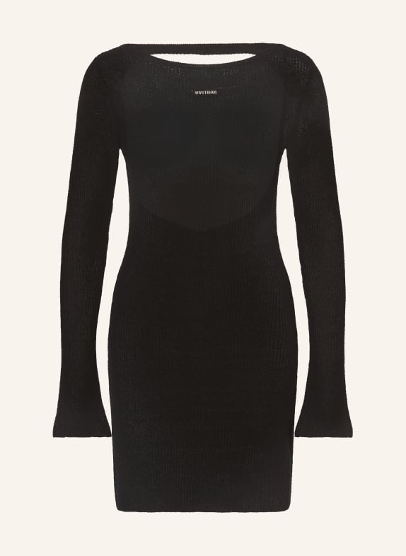 WRSTBHVR Robe en maille GRETA NOIR