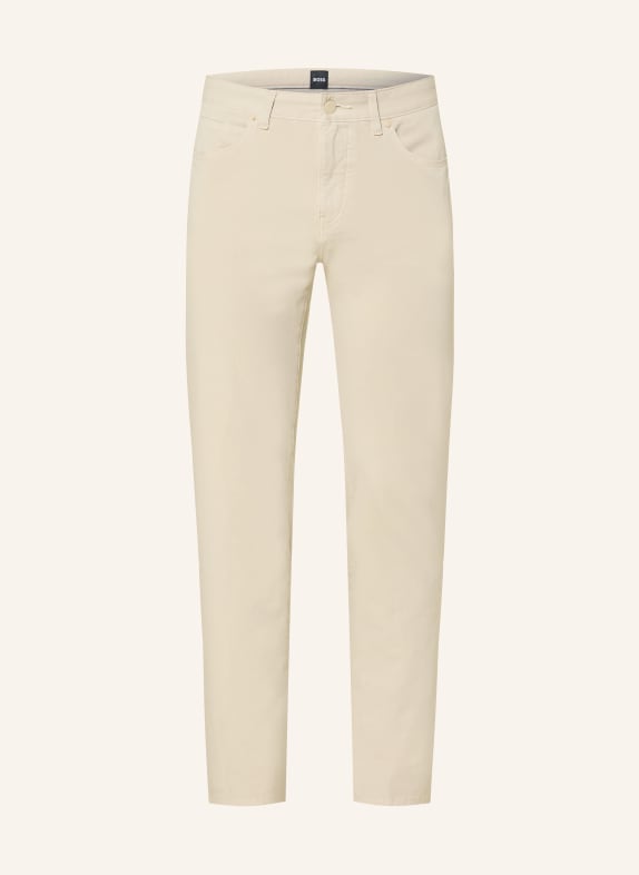 BOSS Kalhoty DELAWARE Slim Fit 286 OPEN BEIGE