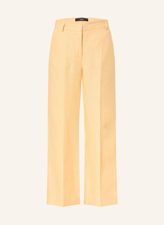 WEEKEND Max Mara MALIZIA linen wide-leg pants YELLOW