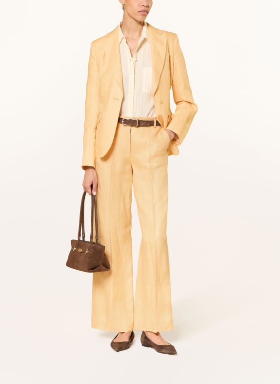 WEEKEND Max Mara Marlene-broek MALIZIA van linnen GEEL