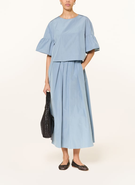 WEEKEND Max Mara Plooirok FORMICA LICHTBLAUW