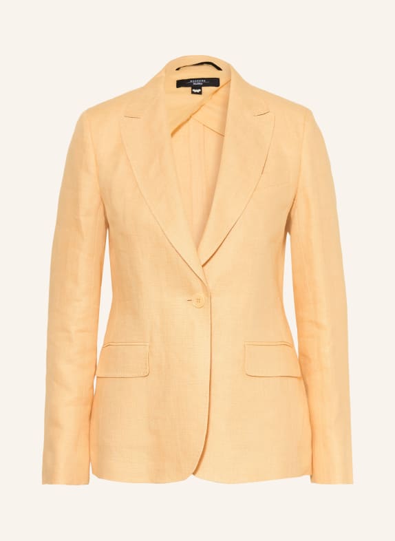 WEEKEND Max Mara NALUT linen blazer LIGHT YELLOW