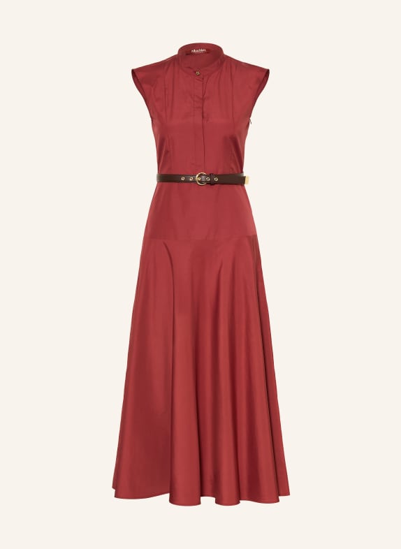 Max Mara STUDIO Šaty GESTO TMAVĚ ČERVENÁ