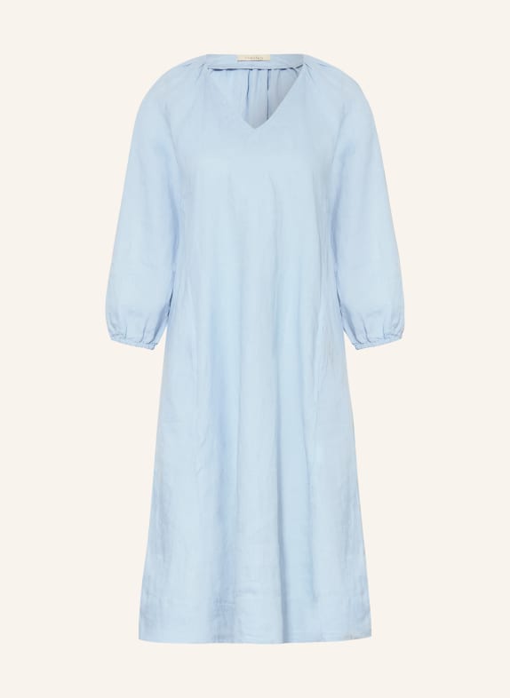 lilienfels Linen dress with 3/4 sleeves LIGHT BLUE