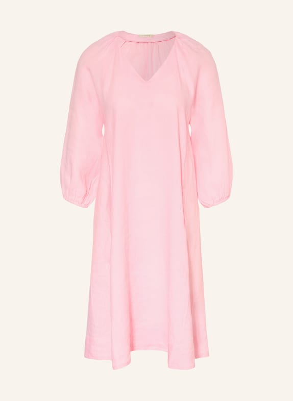 lilienfels Linen dress with 3/4 sleeves PINK