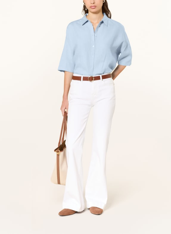 lilienfels Overhemdblouse DEVIN van linnen LICHTBLAUW