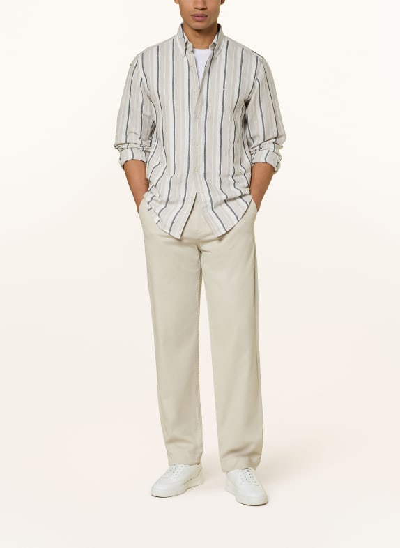 BOSS Overhemd RICOPLUS Regular Fit WIT / DONKERGRIJS / GRIJS
