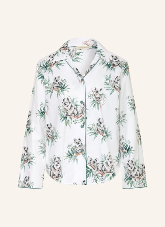 cyberjammies Schlafshirt KALLIE GRÜN / GRAU / WEISS