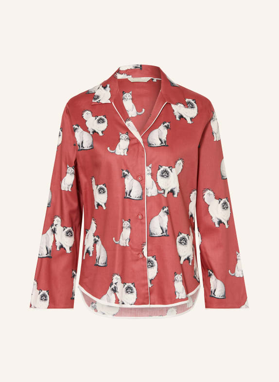 cyberjammies Spací košile JOSIE ČERVENÁ / SVĚTLE ŠEDÁ / BÍLÁ