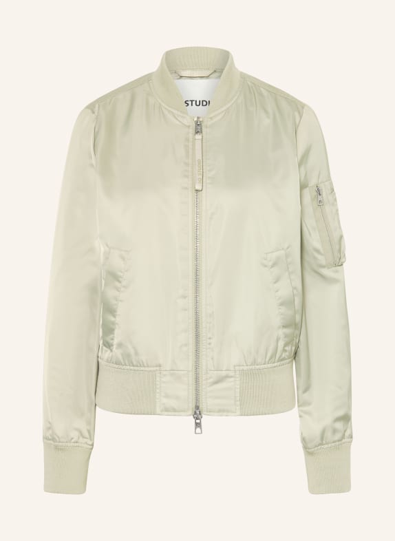 IQ STUDIO Saténová bunda SVĚTLE ZELENÁ