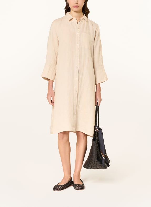 lilienfels Hemdblusenkleid LIANO aus Leinen BEIGE