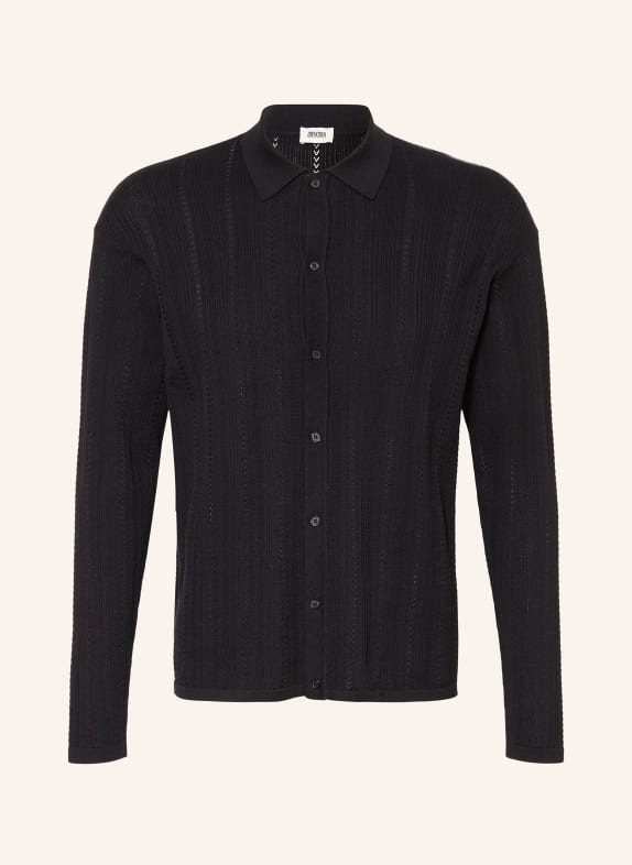 DRYKORN Pletená košile EMILIAS Regular Fit ČERNÁ