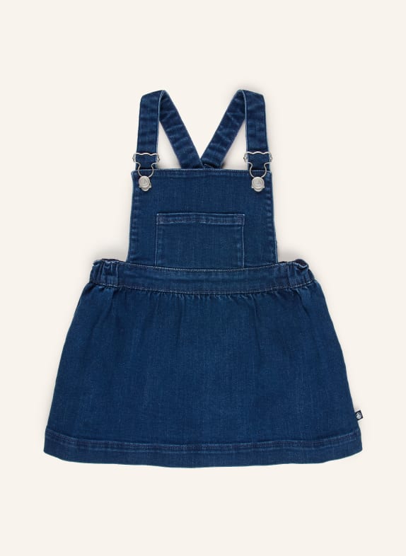 PETIT BATEAU Jeans-Latzkleid DUNKELBLAU
