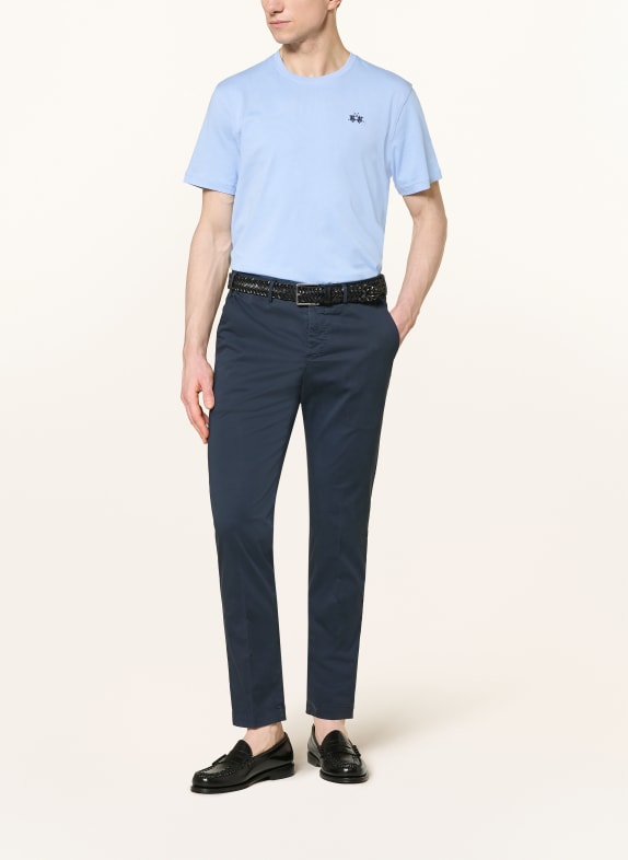 LA MARTINA T-shirt LICHTBLAUW