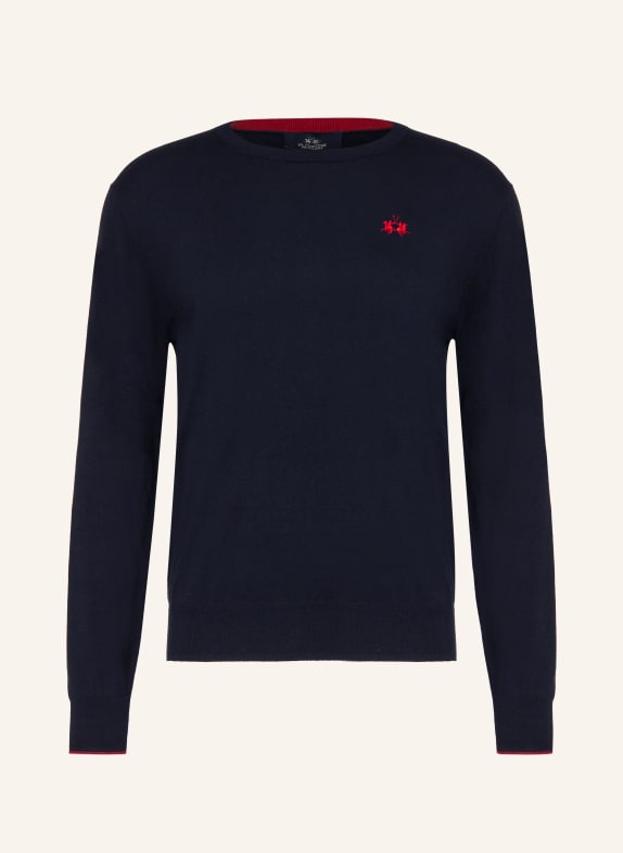 LA MARTINA Pullover DUNKELBLAU / ROT