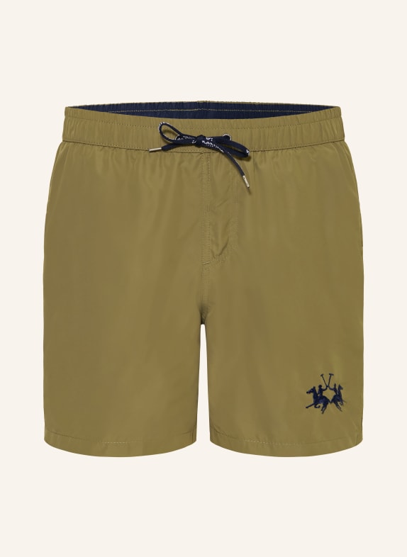 LA MARTINA szorty kąpielowe OLIWKOWY