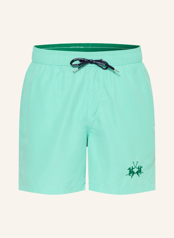 LA MARTINA szorty kąpielowe TURKUSOWY
