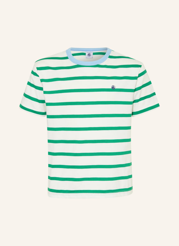 PETIT BATEAU T-Shirt WEISS / GRÜN