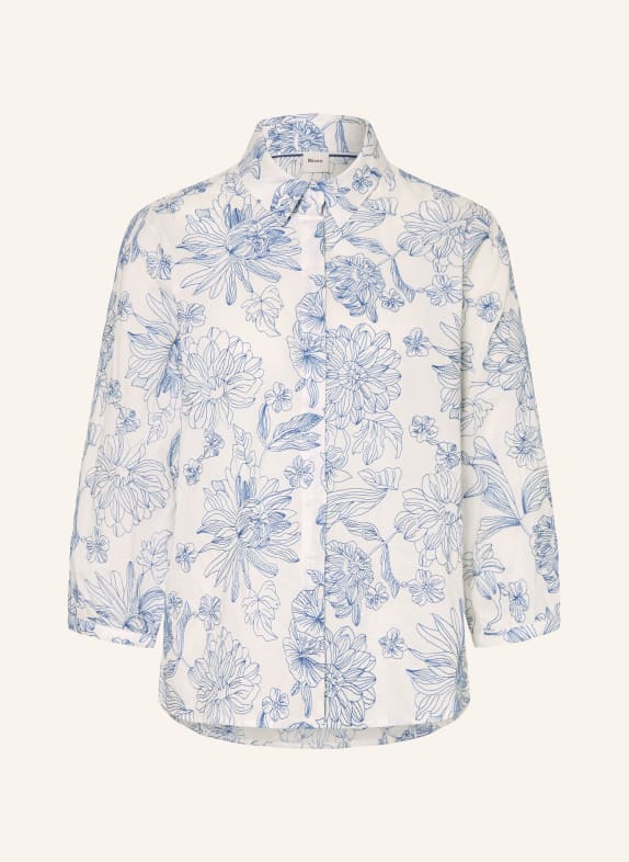 BRAX Hemdbluse VICKI mit 3/4-Arm BLAU / ECRU