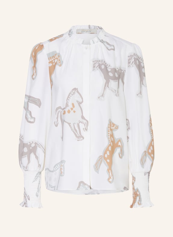 HERZENS hedvábná blůza BÍLÁ / VELBLOUDÍ / ŠEDÁ