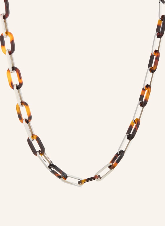 HUGO TORTOISESHELL Necklace BROWN / SILVER / BLACK