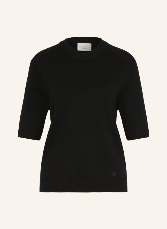 LOULOU DE SAISON Strickshirt DARA aus Cashmere SCHWARZ