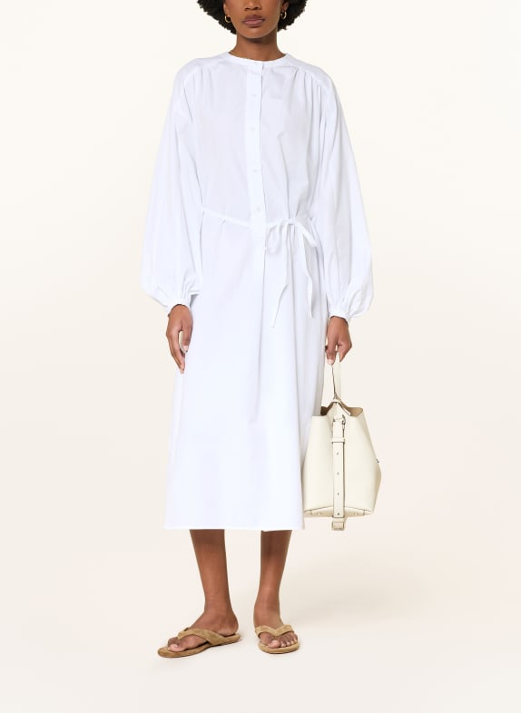 LOULOU DE SAISON Hemdblusenkleid VITTI WEISS