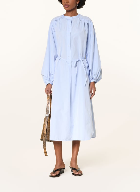 LOULOU DE SAISON Hemdblusenkleid VITTI HELLBLAU