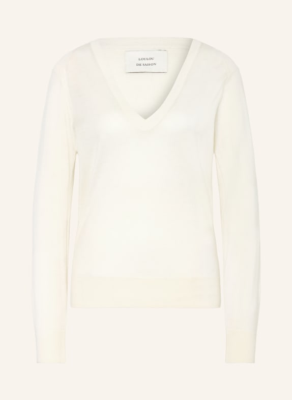 LOULOU DE SAISON Cashmere-Pullover JULIO CREME