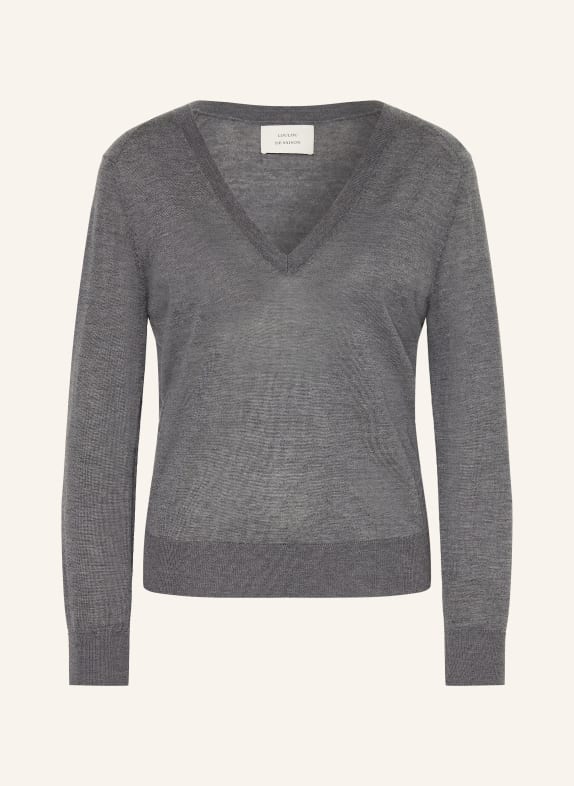 LOULOU DE SAISON Cashmere sweater JULIO DARK GRAY