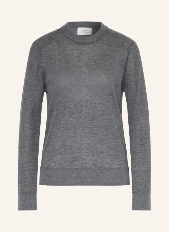 LOULOU DE SAISON Cashmere-Pullover DITTO DUNKELGRAU