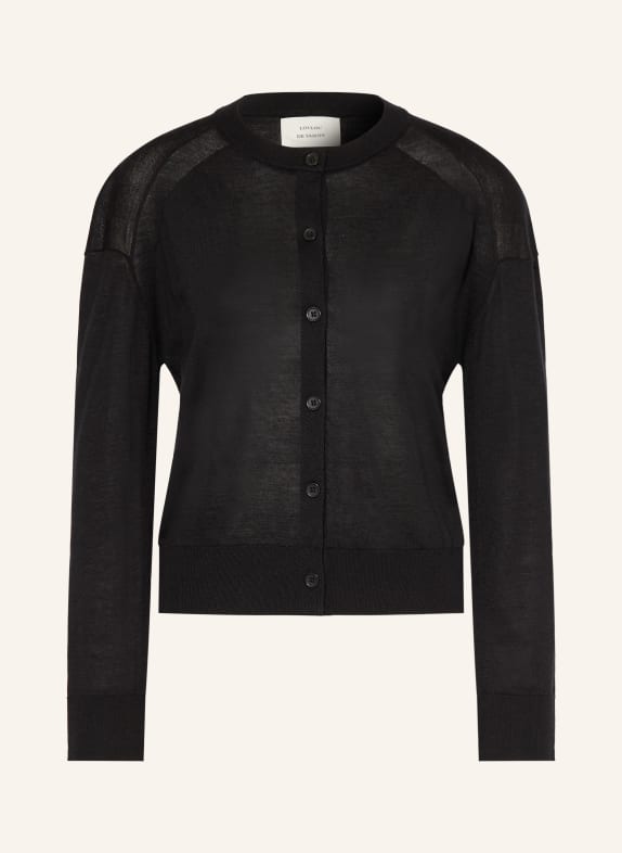 LOULOU DE SAISON Strickjacke KITA aus Cashmere SCHWARZ