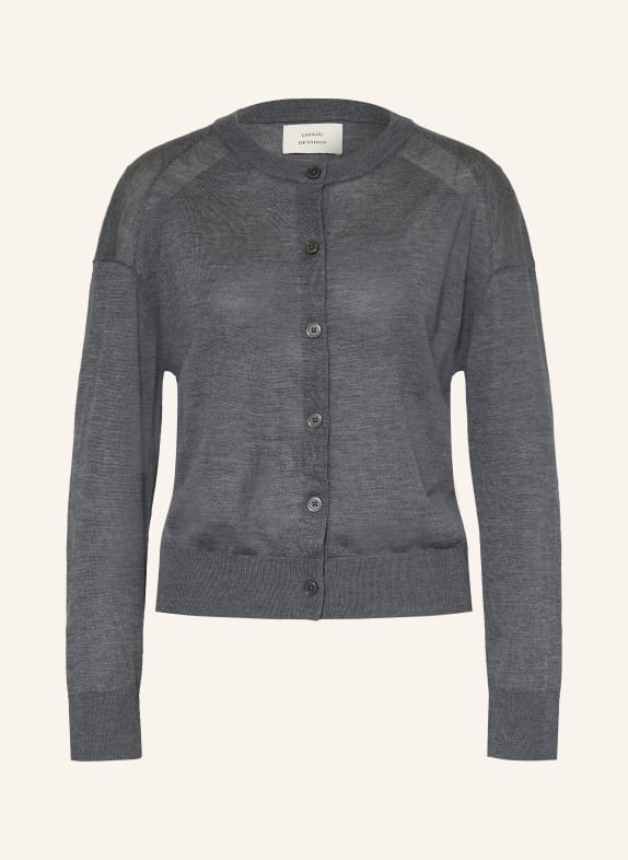 LOULOU DE SAISON Strickjacke KITA aus Cashmere GRAU