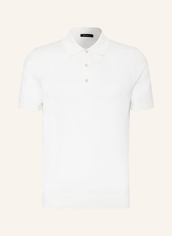 DRESSLER Strick-Poloshirt WEISS