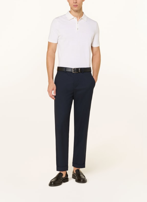DRESSLER Gebreid poloshirt WIT