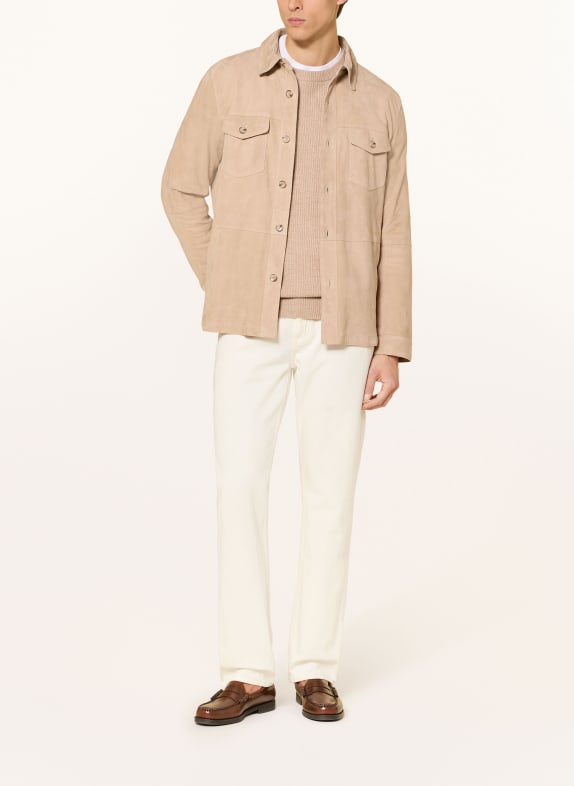 DRESSLER leren jas BEIGE