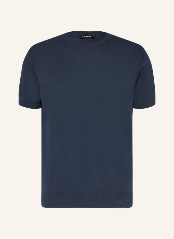 DRESSLER pletené tričko TMAVĚ MODRÁ