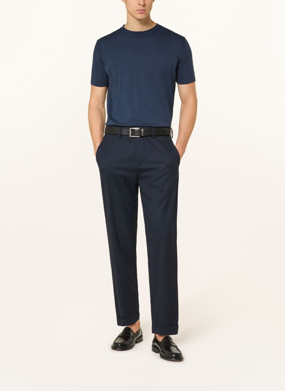 DRESSLER gebreid shirt DONKERBLAUW