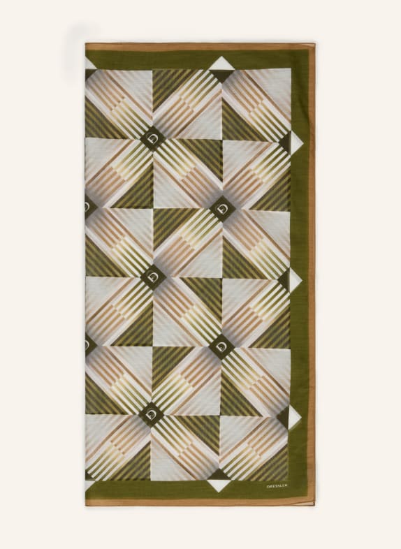 DRESSLER cloth GREEN / BEIGE / CREAM