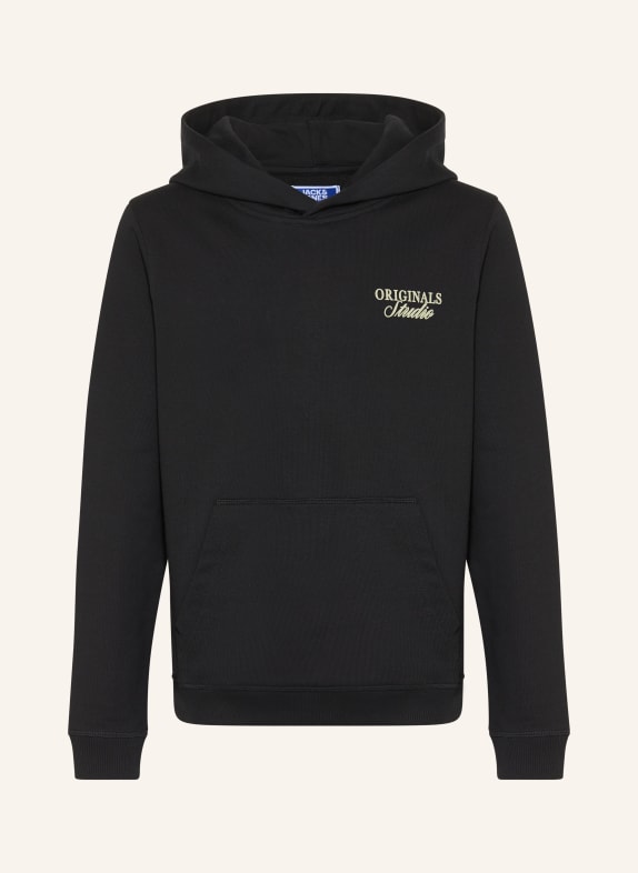 JACK&JONES Hoodie JORNORREBRO SCHWARZ
