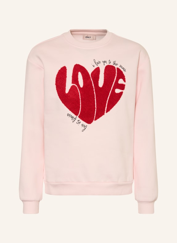 ONLY Sweatshirt HELLROSA / ROT