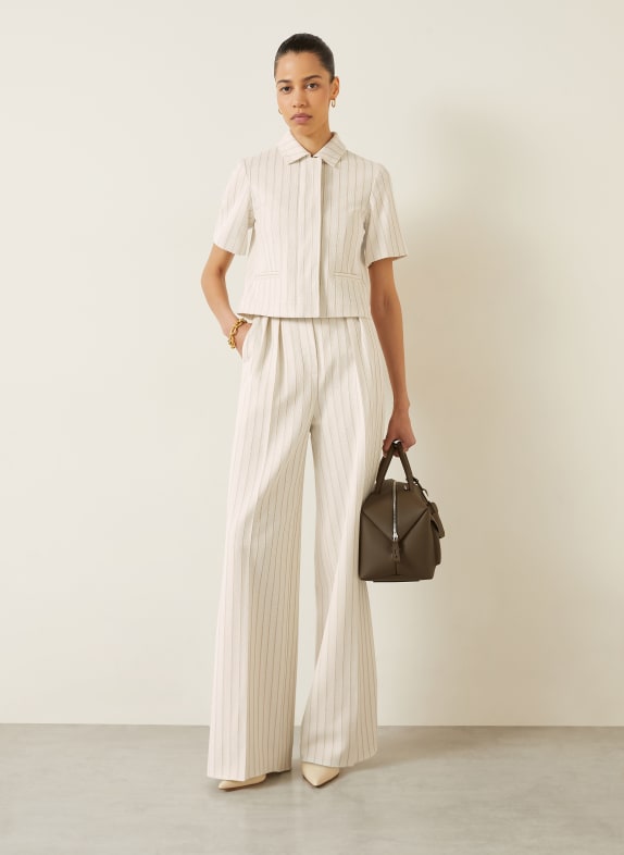 Max Mara Marlene-broek OSSO WIT / TAUPE