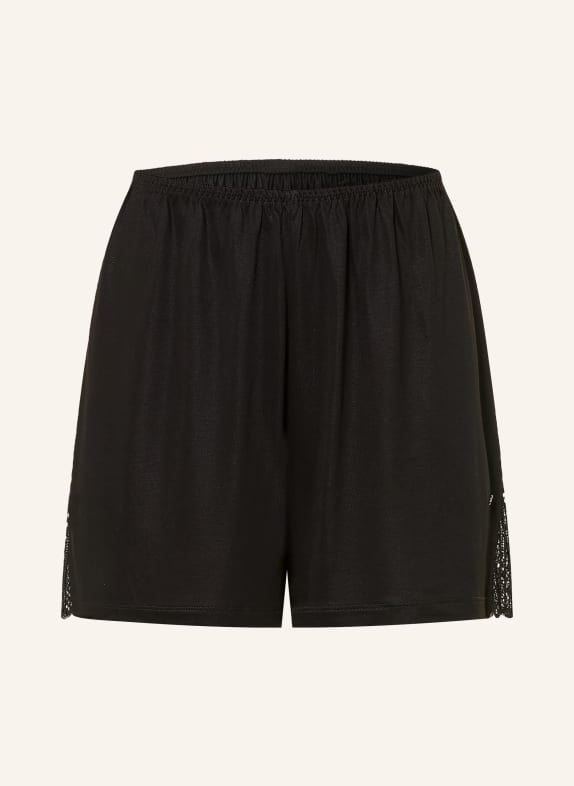 BOSS Szorty do spania GUIPURE CZARNY