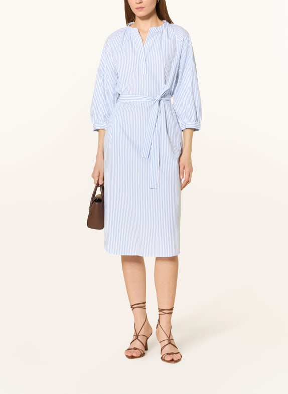 DESOTO Šaty NIKI s 3/4 rukávem BÍLÁ / MODRÁ