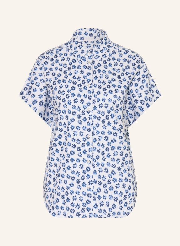 DESOTO Hemdbluse FLORINE WEISS / BLAU