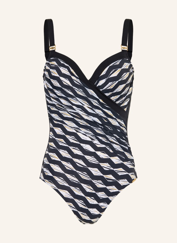 Charmline Plavky Shape GILDED GRAPHIC ČERNÁ / ZLATÁ / BÍLÁ