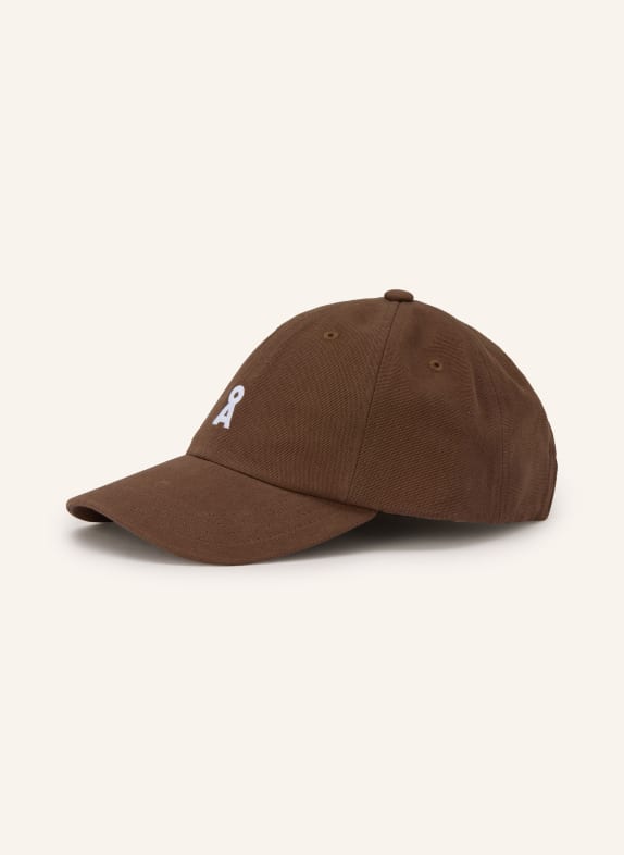 ARMEDANGELS Cap YENAAS BOLD MARRON FONCÉ / ECRU