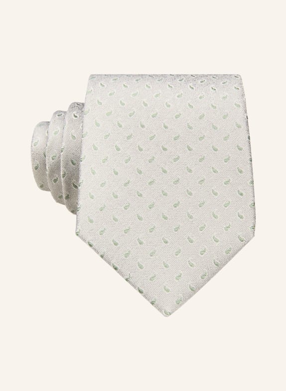 ROY ROBSON necktie SILVER / LIGHT GREEN