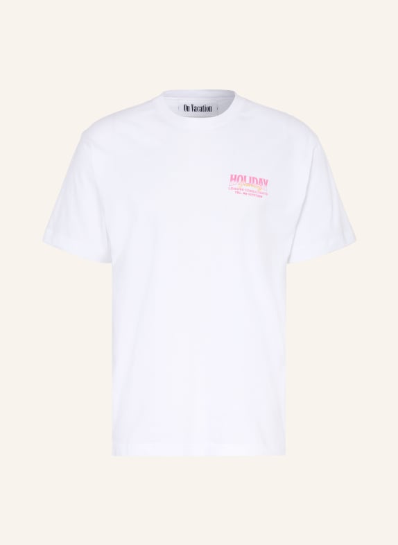 On Vacation T-Shirt WEISS / PINK